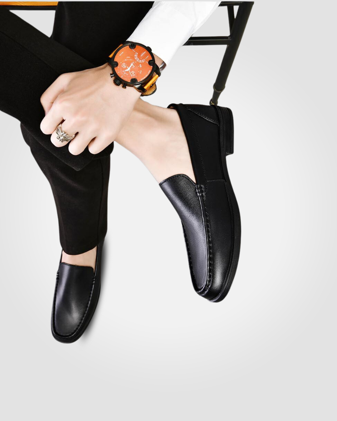 GIORGIO E95 LEATHER MEN LOAFERS