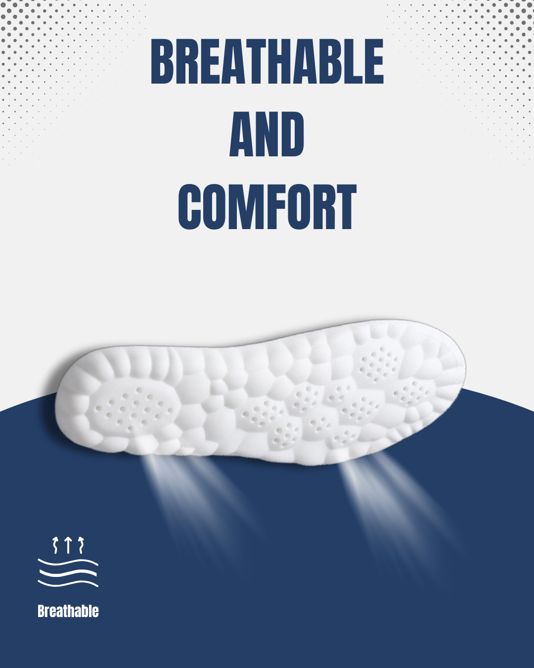 4D Cloud Technology Soft Breathable Insole