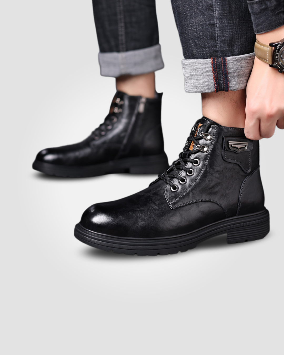 AXIS B95 LEATHER MEN'S BOOTS