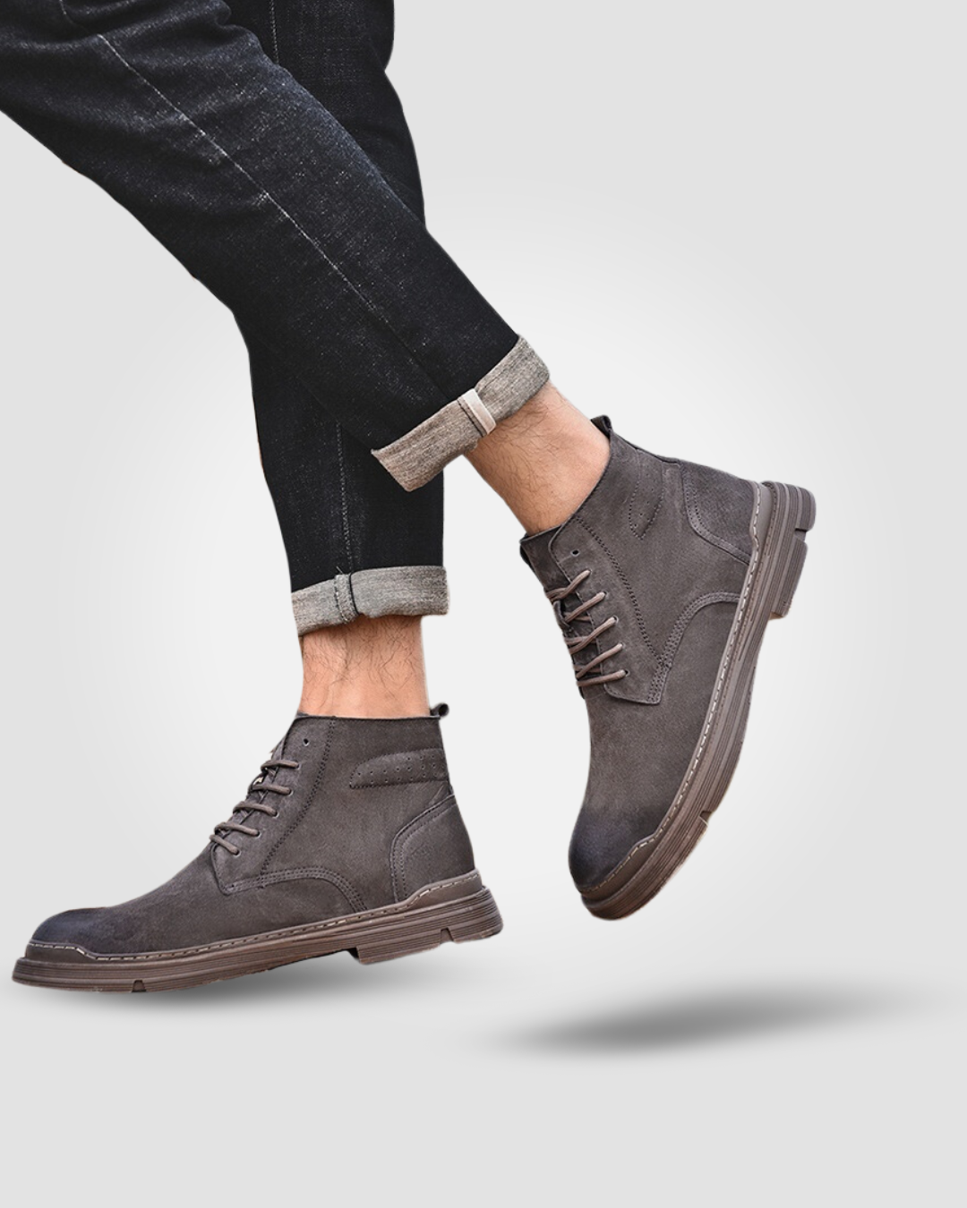 KNIGHT B09 LEATHER MEN'S BOOTS