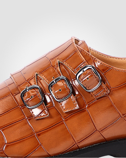 LEONARDO E44 MONK STRAPS SHOES