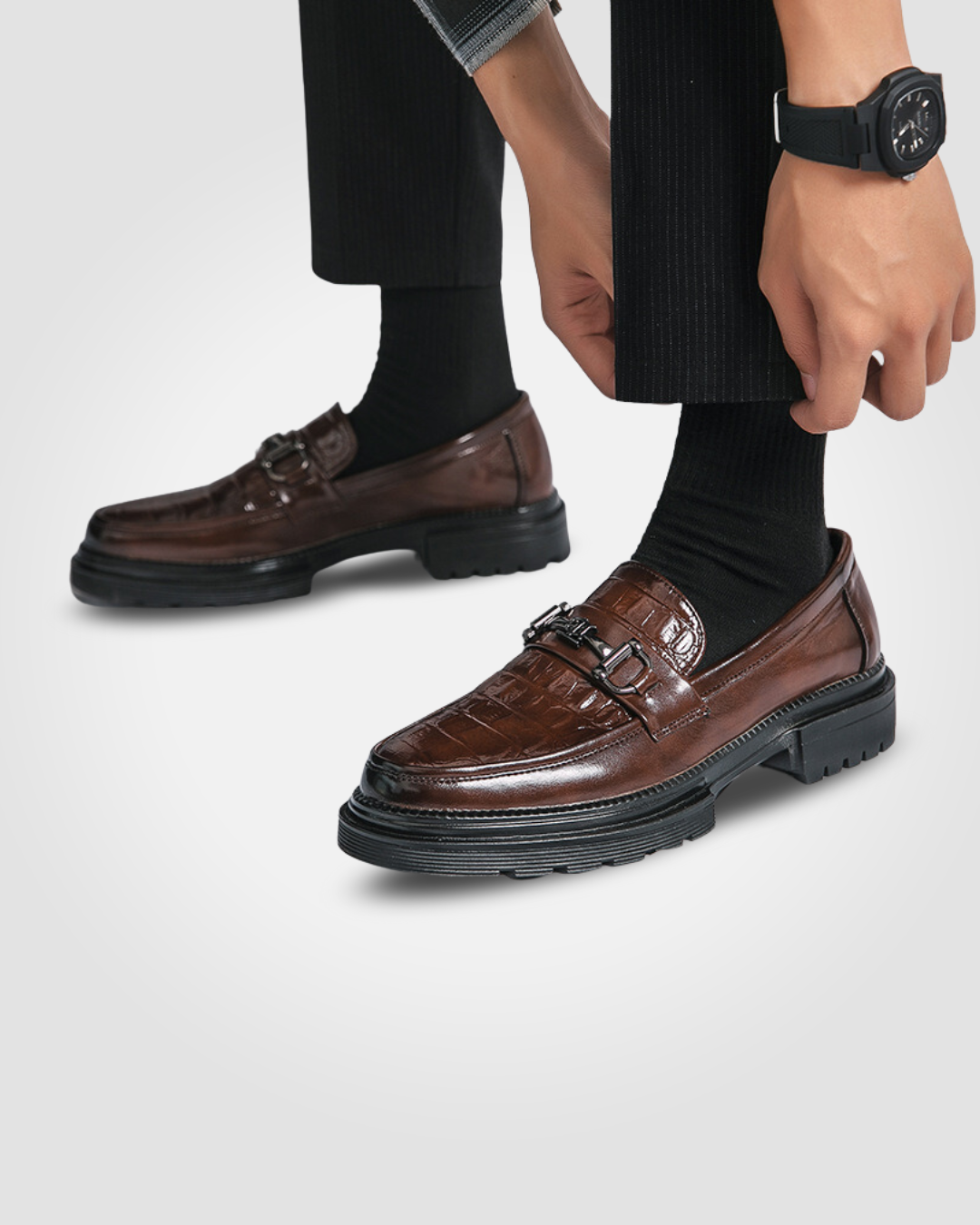 DOMENICO E56 LEATHER MEN LOAFERS