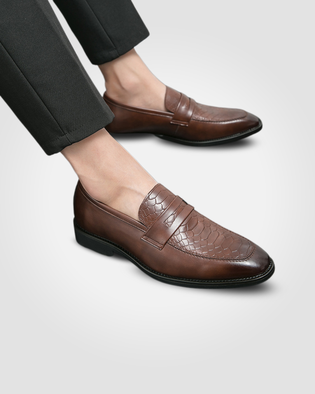 VIRTUE E64 LEATHER MEN LOAFERS