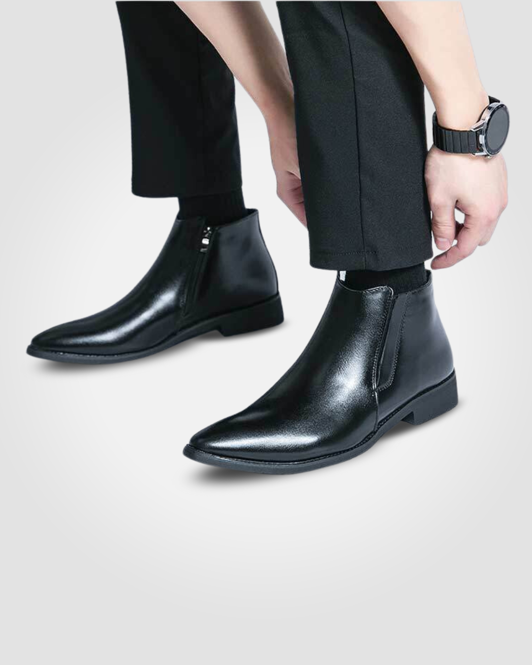 CARLO E12 HIGHT TOP LEATHER SHOES