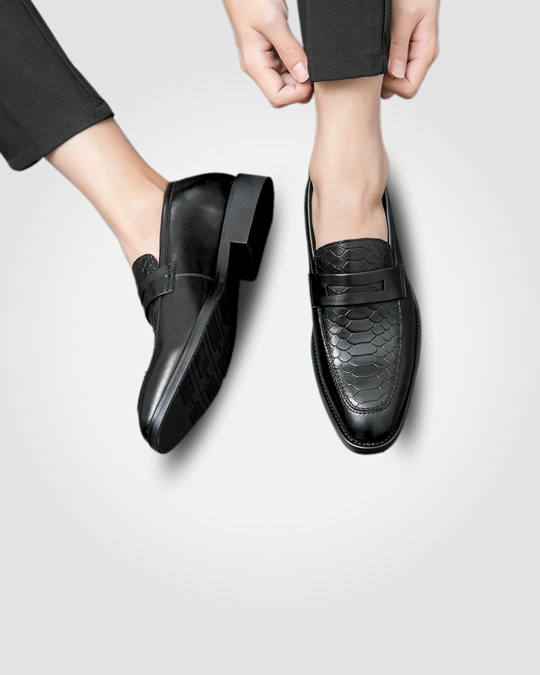 VIRTUE E64 LEATHER MEN LOAFERS