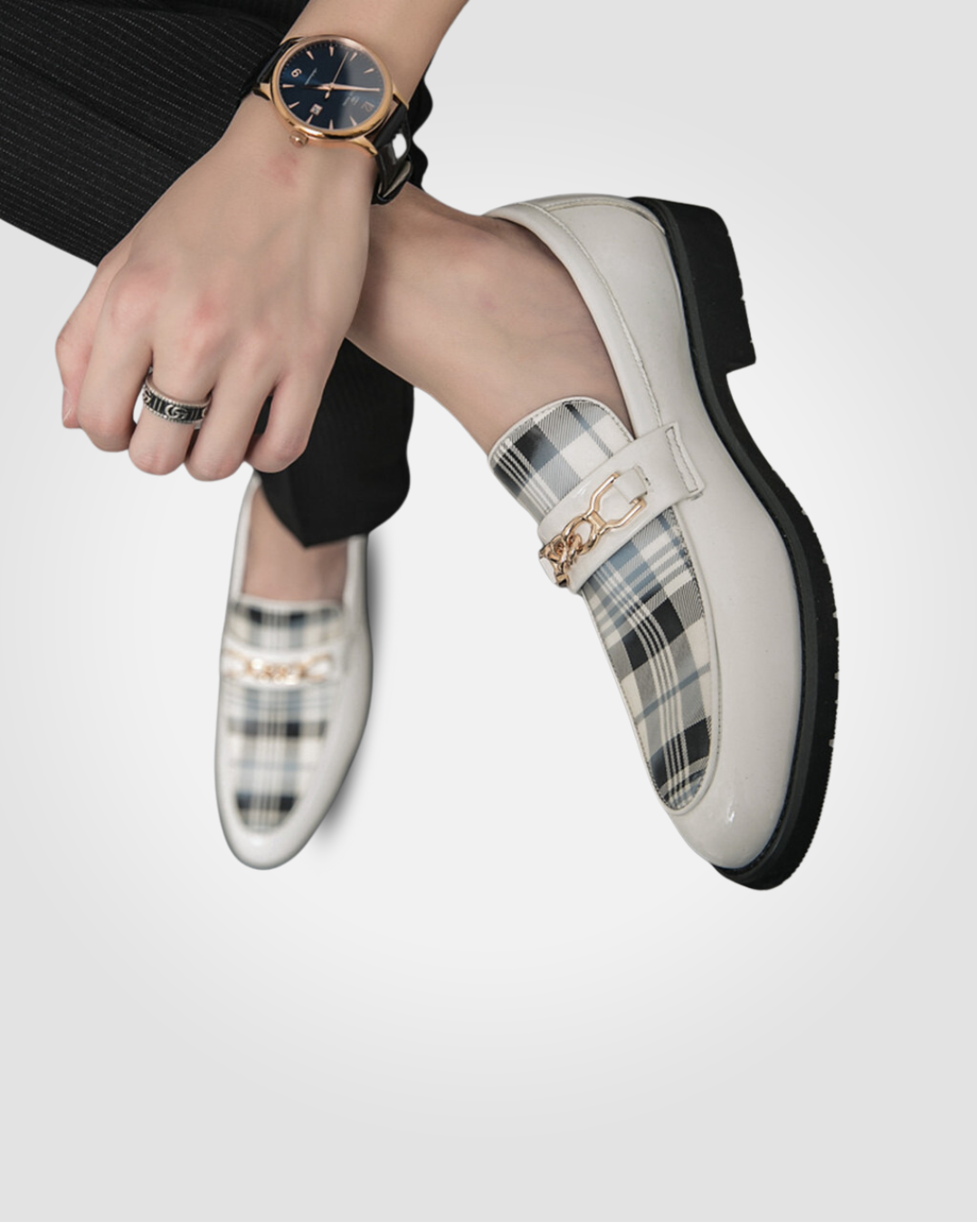 IVORY E11 LEATHER MEN LOAFERS